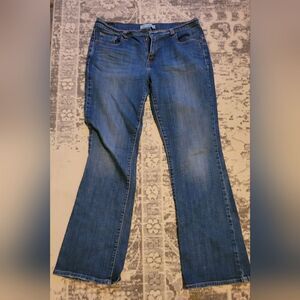Levis 515 Jeans Medium Wash Blue Denim Womens 12M Distressed Bootcut